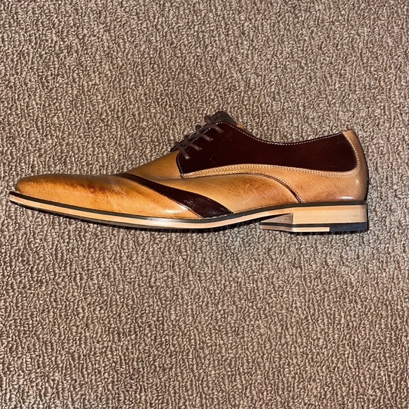 Stacy Adams Brown/Tan Dress Shoes - Picture 6 of 11